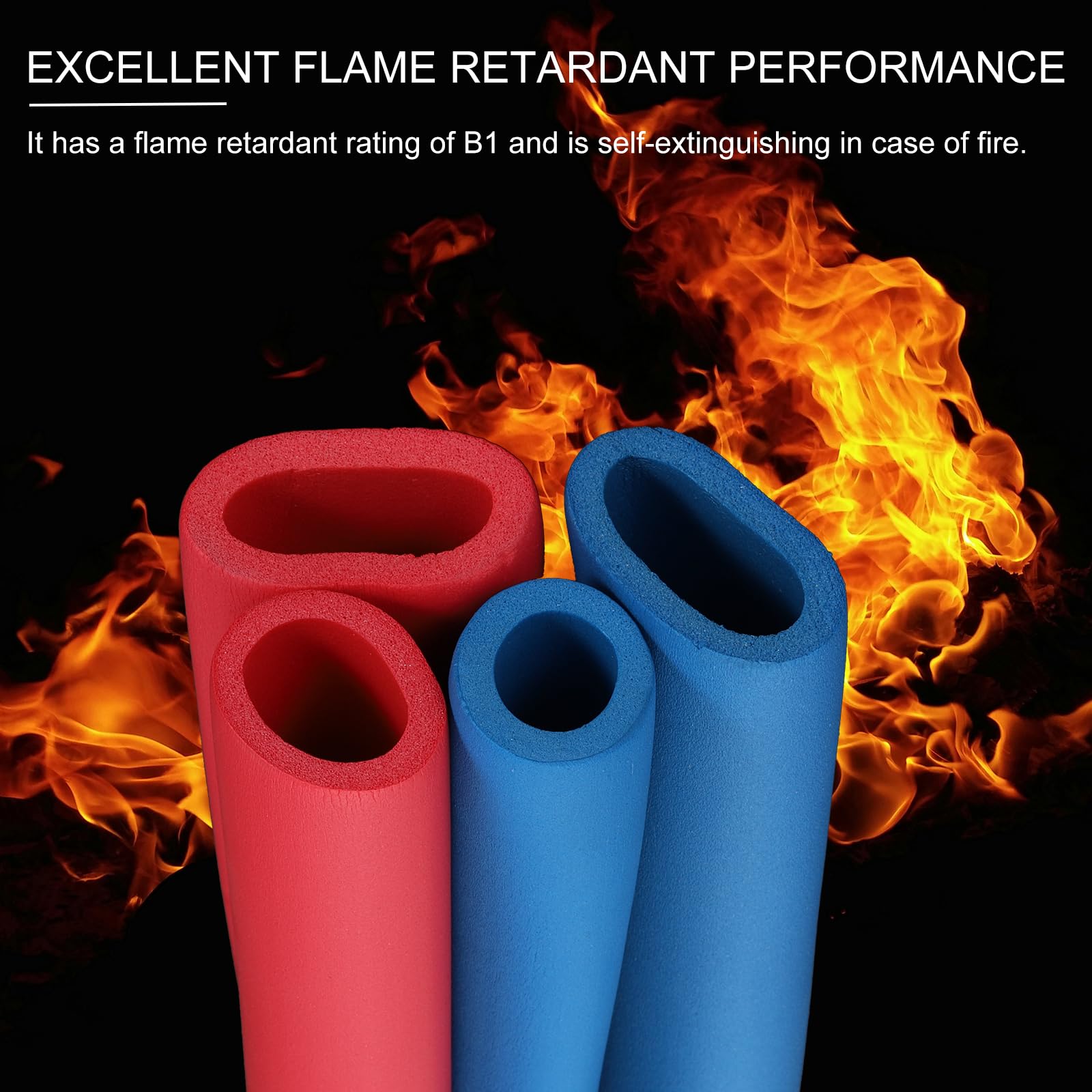 PATIKIL 1/2" (13mm) ID x 6.6Ft x 0.59" Pipe Insulation - Image 3