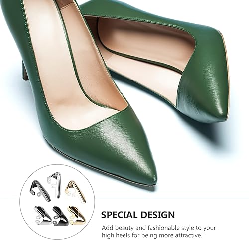 Miniatura 5 de USHOBE Force Fields - Protector de arrugas, 6 unidades, zapatos de metal, protector puntiagudo para zapatos de tacón alto, puntas para zapatos,