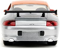 Vista 4 de Jada Pink Slips 1:32 W1 Porsche 911 GT3RS - Auto fundido a presión, juguetes para niños y adultos (imprimación rojo/naranja/plata)