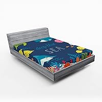 Vista 24 de Ambesonne Sábana bajera africana, estampado abstracto de líneas únicas, funda de cama con bolsillo profundo elástico para mayor comodidad
