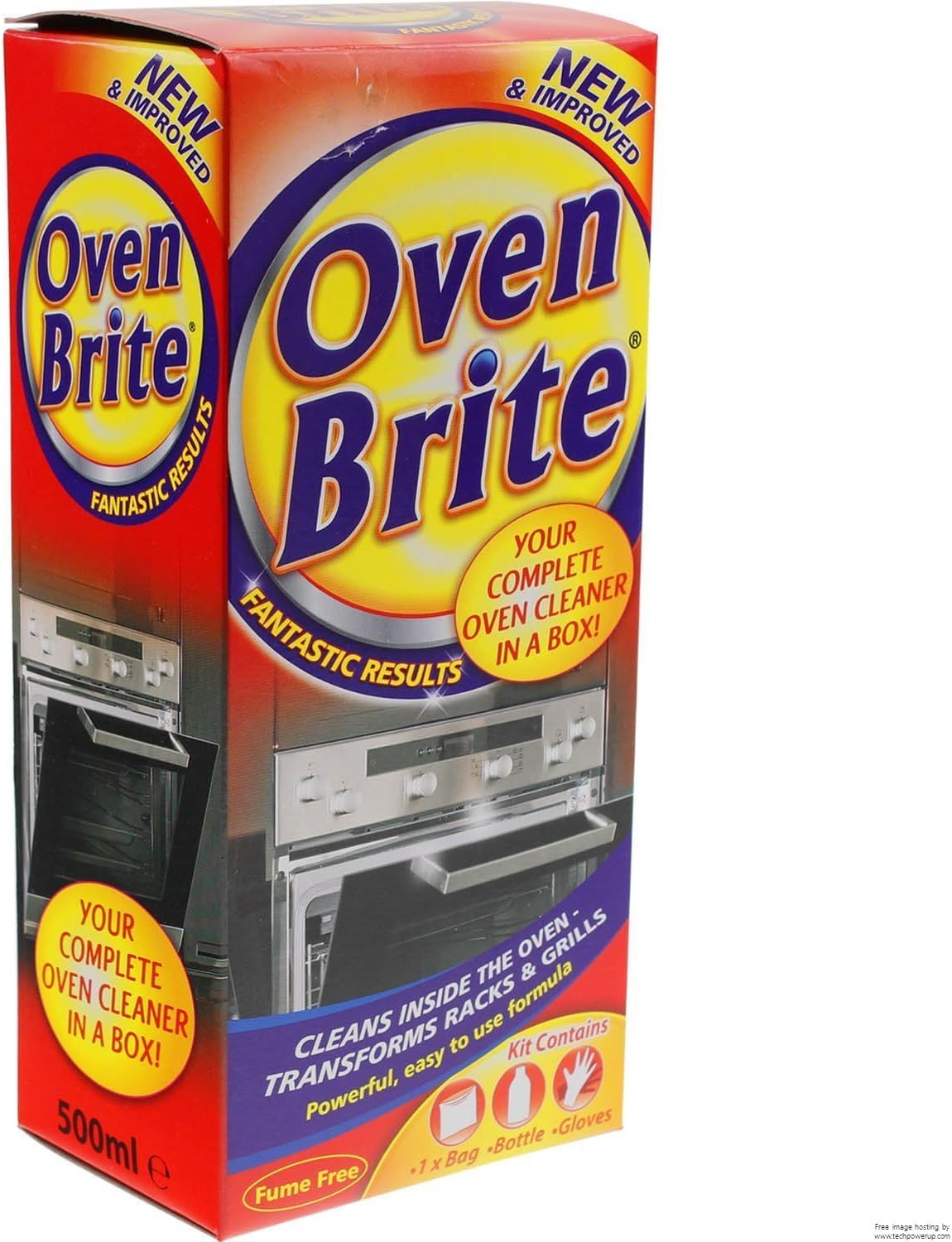 2X Oven Brite - 500ML - Bottle Bag & Gloves Included - Complete Oven Cleaner