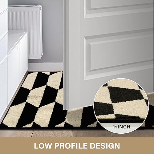 Miniatura 411 de GRANNY SAYS Felpudo para interiores, 32 x 48 pulgadas, antideslizante, tapete grande para puerta, tapete de bienvenida para exteriores, lavable