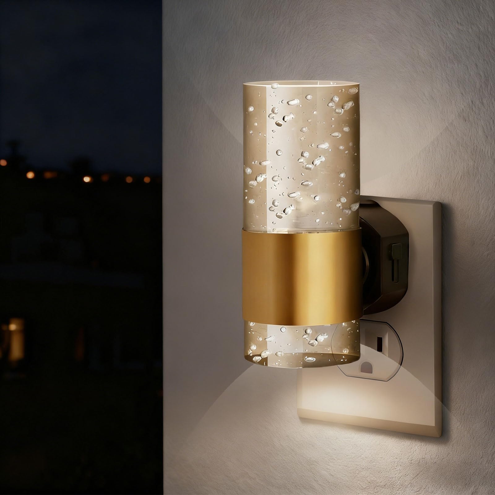Night Light Plug in Wall, Plug in Night Light for Hallway with Dusk to Dawn Sensor, 3000K/6000K Colour Temperature Adjustable, for Bedroom, Hallway, Stairs