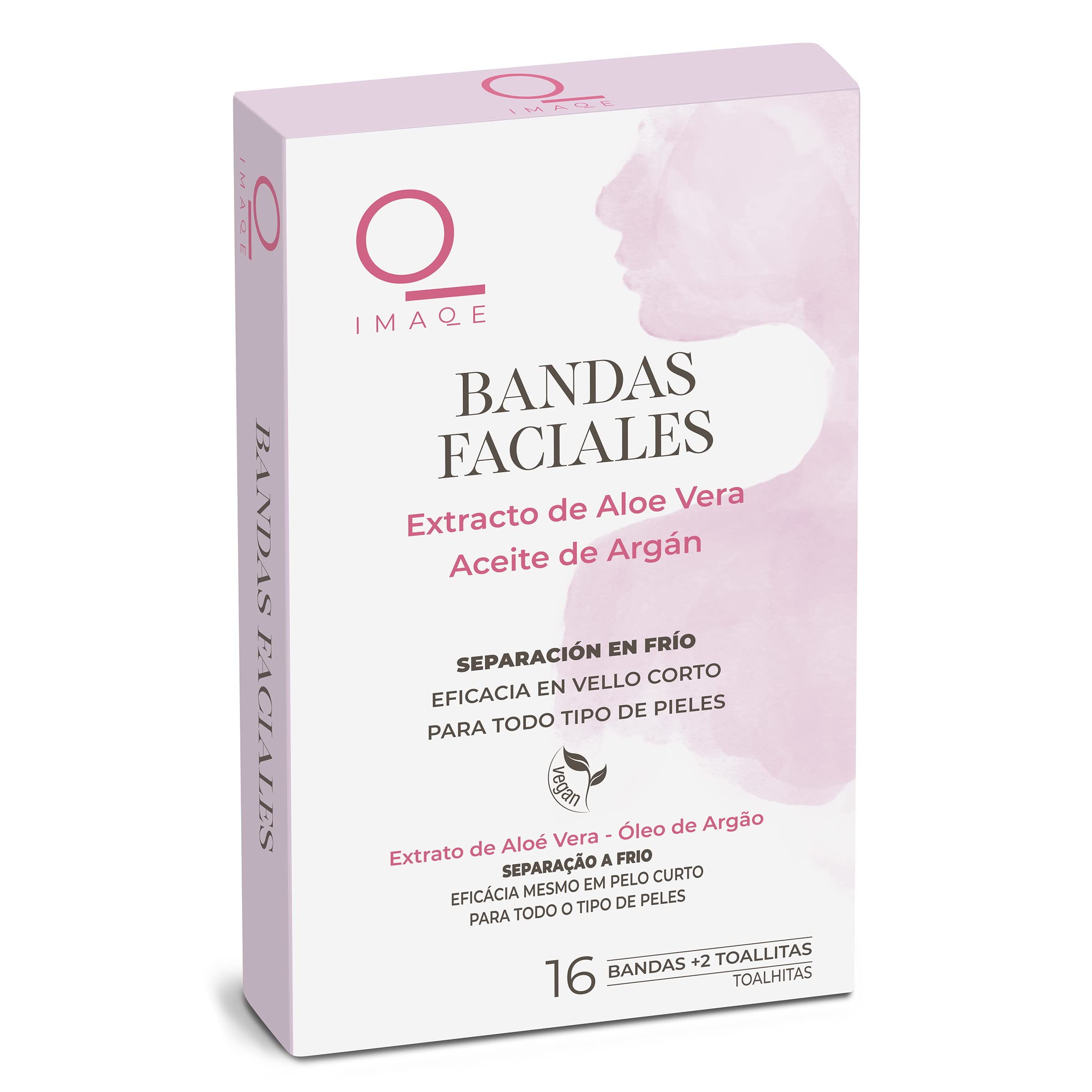 DIA IMAQE banda depilatoria facial aloe vera caja 16 uds