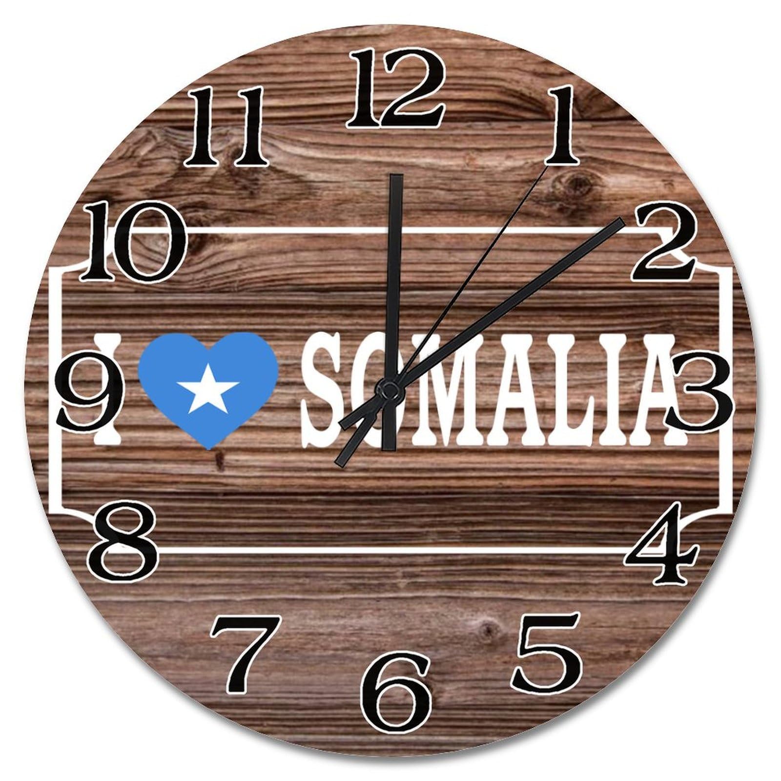 Horloge murale Somalie vintage pour une décoration de salon chaleureuse