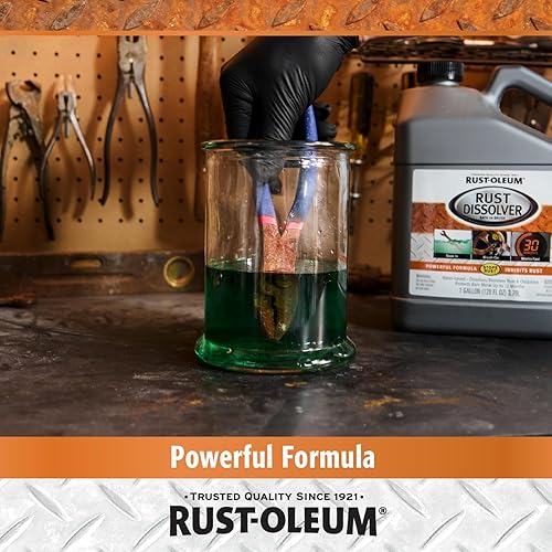 Miniatura 7 de Rust-Oleum Eliminador de óxido para remojar y bañar removedor de corrosión resistente para herramientas metálicas, automóviles, bicicletas,