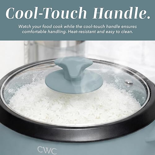 Miniatura 4 de COOK WITH COLOR 6 Cup Rice Cooker 300W - Effortless Cooking and Perfectly, Cooks 3 Cups of Raw Rice for 6 Cups of Cooked Rice, Slate Blue