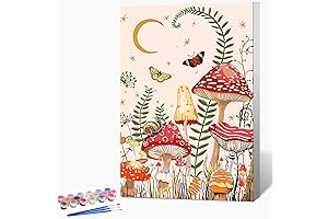 Mesmerizing Mushroom Forest Paint by Numbers for Artistic Escapades