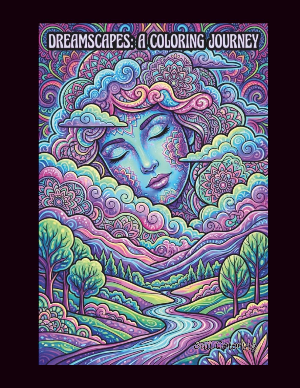 DREAMSCAPES: A COLORING JOURNEY: A Surreal Coloring Book for Adults Featuring Majestic Landmarks, Mythical Statues, and Relaxing Fantasy Landscapes for Stress Relief