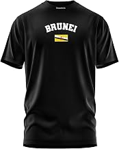 Brunei Flag Football Shirt for Men, Gameday Sportsfan Tshirt, Unisex Casual Crewneck Tee