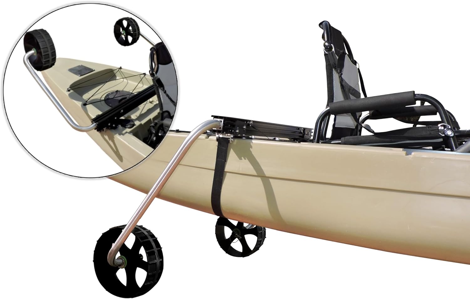 Kayak Trolley Cart Package, Wheels for Fishing Kayak Transport, Canoe Kayak Carrier Dolly Cart with 10″ Flat-Free Wheels Kayak Trolley Cart Package, Wheels for Fishing Kayak Transport, Canoe Kayak Carrier Dolly Cart with 10″ Flat-Free Wheels