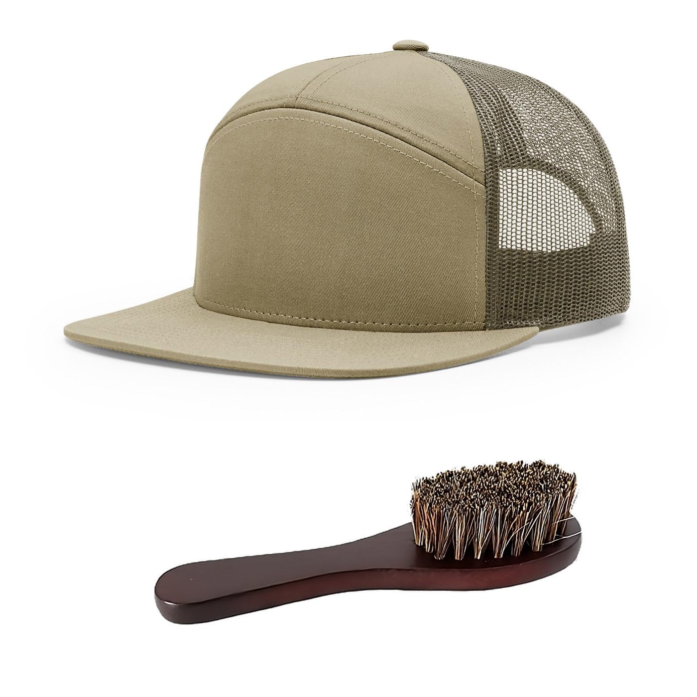 The Hat ProsRichardson 168 Hi-Pro Trucker Snapback Cap Bundle with THP Hat & Clothing Brush