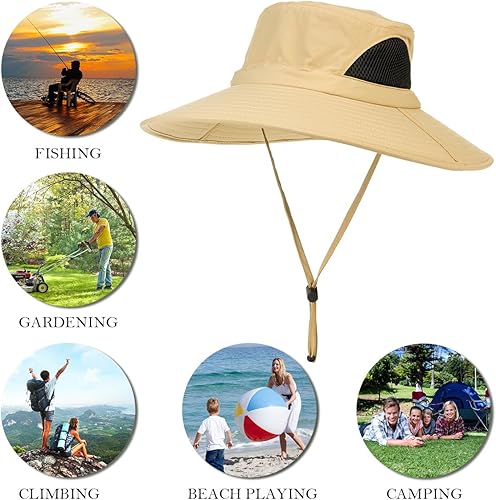 Miniatura 7 de YR.Lover.Outdoor Boonie - Gorro de protección solar para adultos