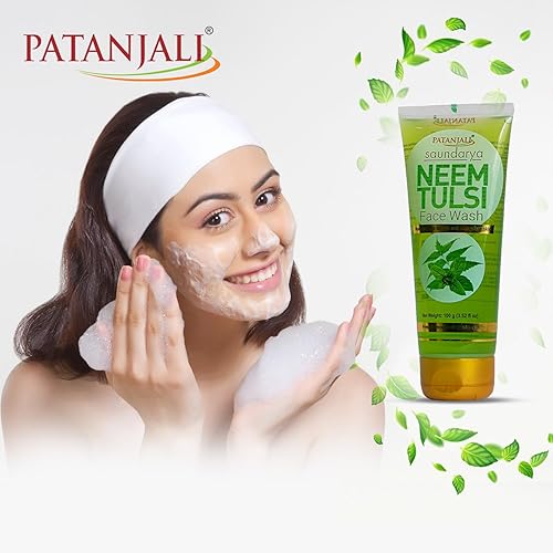 Miniatura 3 de Patanjali Neem Tulsi Face Wash 100gm - Paquete de 2