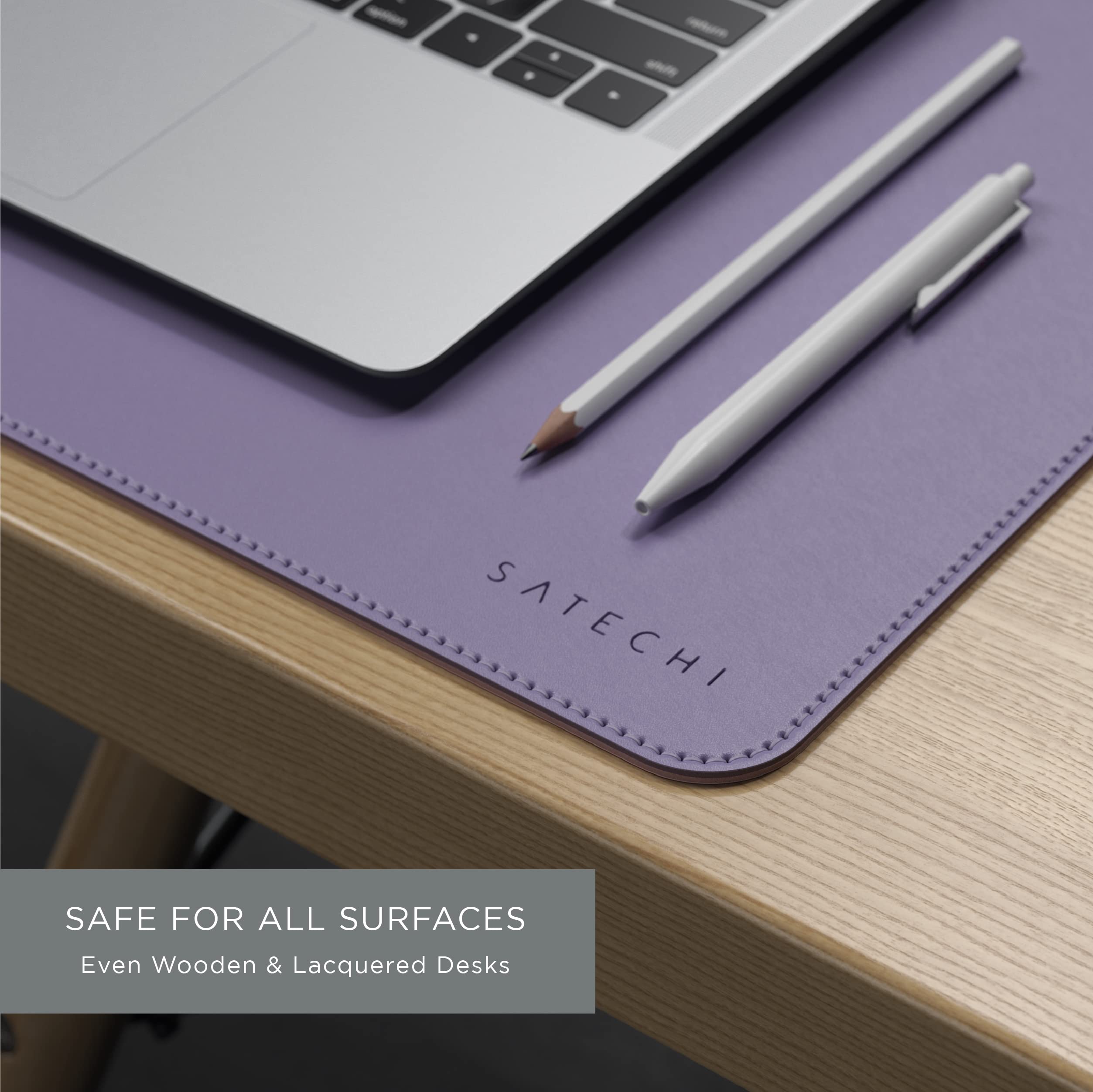 Satechi Double-sided Eco-Leather Deskmate – Desk Blotter & Protector – Protects Lacquered & Varnished Wood Surfaces (Blue/Green Satechi Double-sided Eco-Leather Deskmate – Desk Blotter & Protector – Protects Lacquered & Varnished Wood Surfaces (Blue/Green