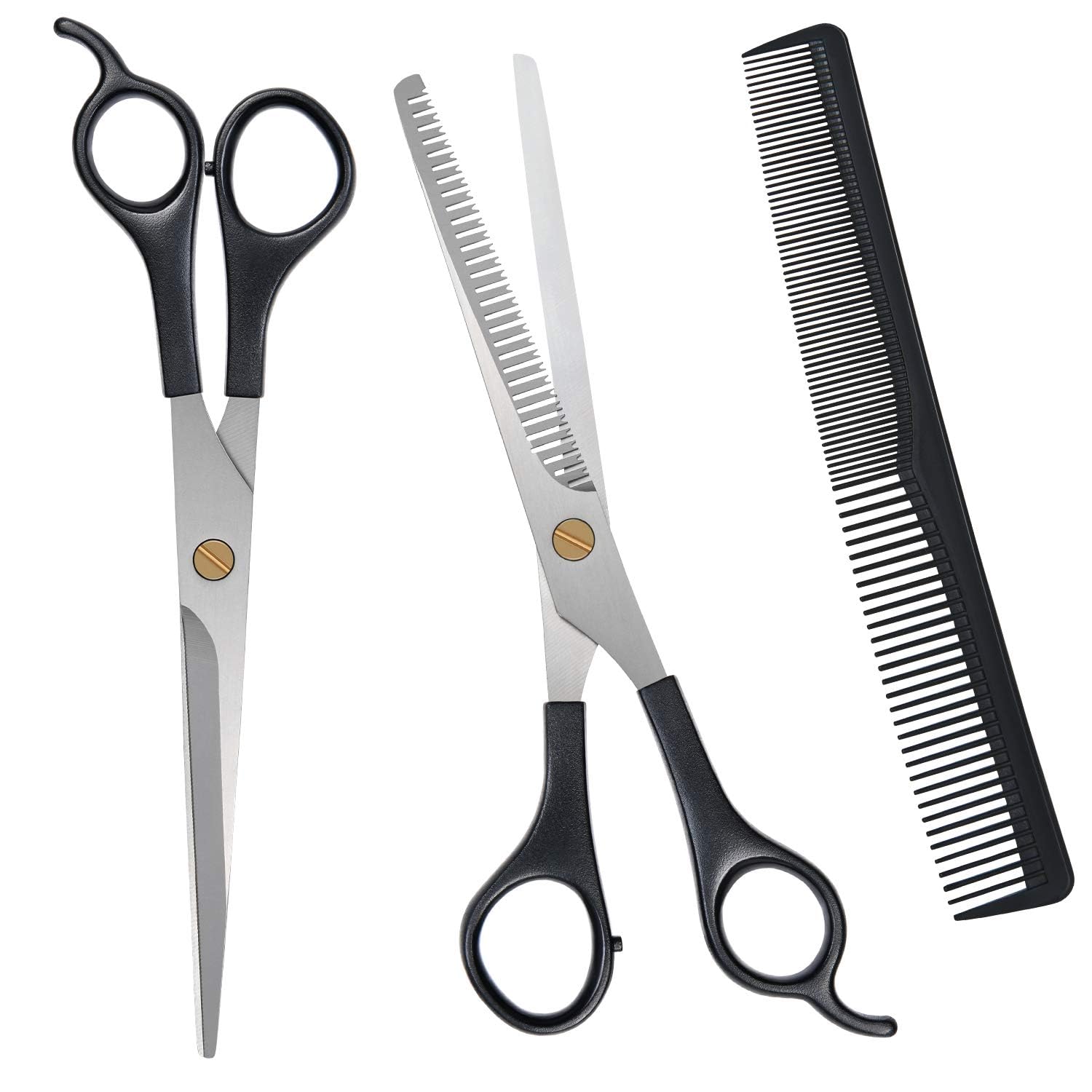jackPro Pack of 2 Professional Sharp Stainless Steel Hair Cutting Scissor and Trimming Scissors for Salon and Home Use for Men and Women, Long (6.5 Inch)-image-9