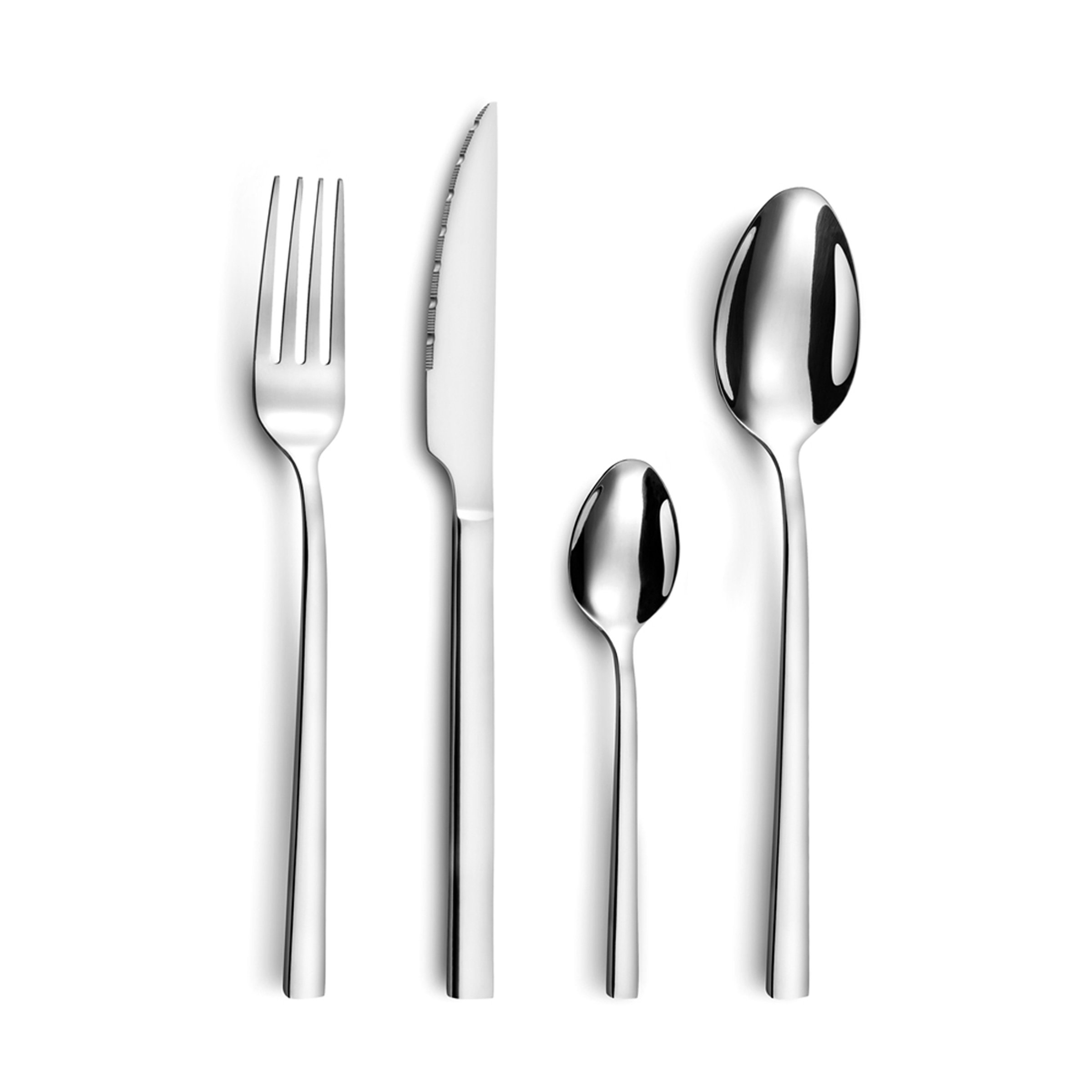AMEFA - Set di 24 posate per 6 persone - Caractère - Acciaio 18/0 - Finitura Brillante