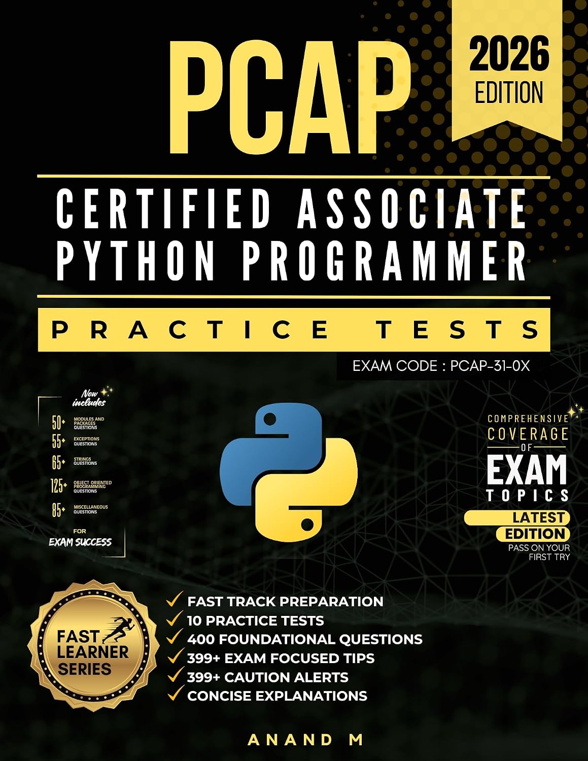 Pcap Tips PCAP – CERTIFIED ASSOCIATE PYTHON PROGRAMMER | EXAM CODE: PCAP-31-0X ...