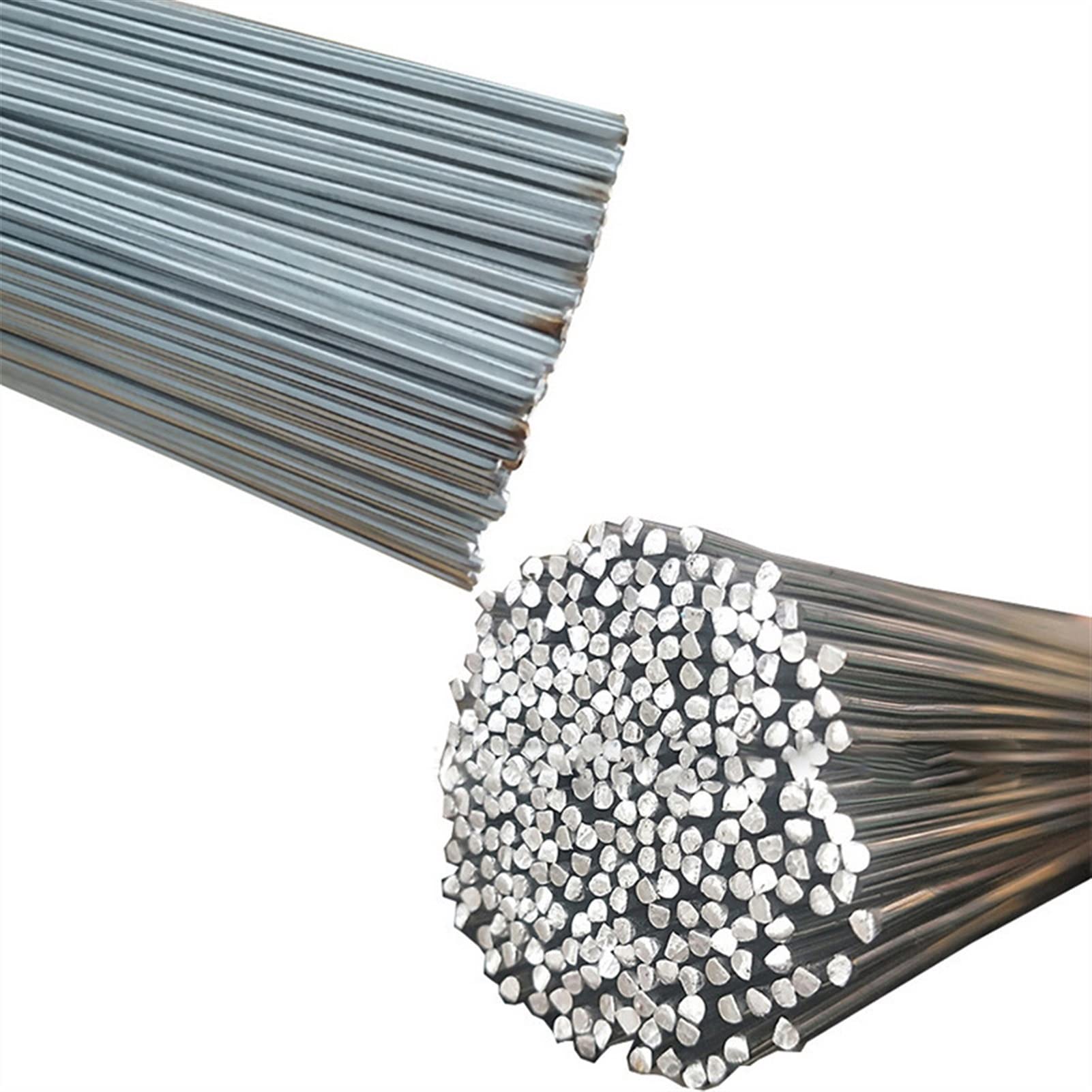 Lnanqing-Fil de Soudure 10/20 / 50 pcs Rod de brasage de soudure en aluminium 1.6 / 2mm Tige de soudage de flux de fil de soudure basse TEMP sans besoin de poudre de soudure, polyvalentrésistant à la