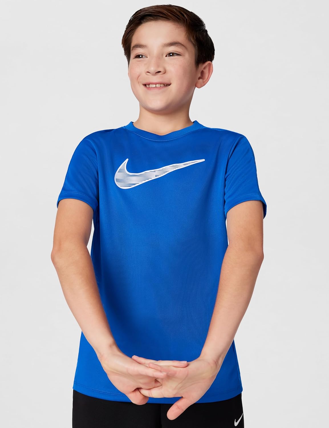 Nike Unisex Big Kids' Trophy23 Dri-FIT Short-Sleeve Top (Large Swoosh Logo) - Boys and Girls - Image 2