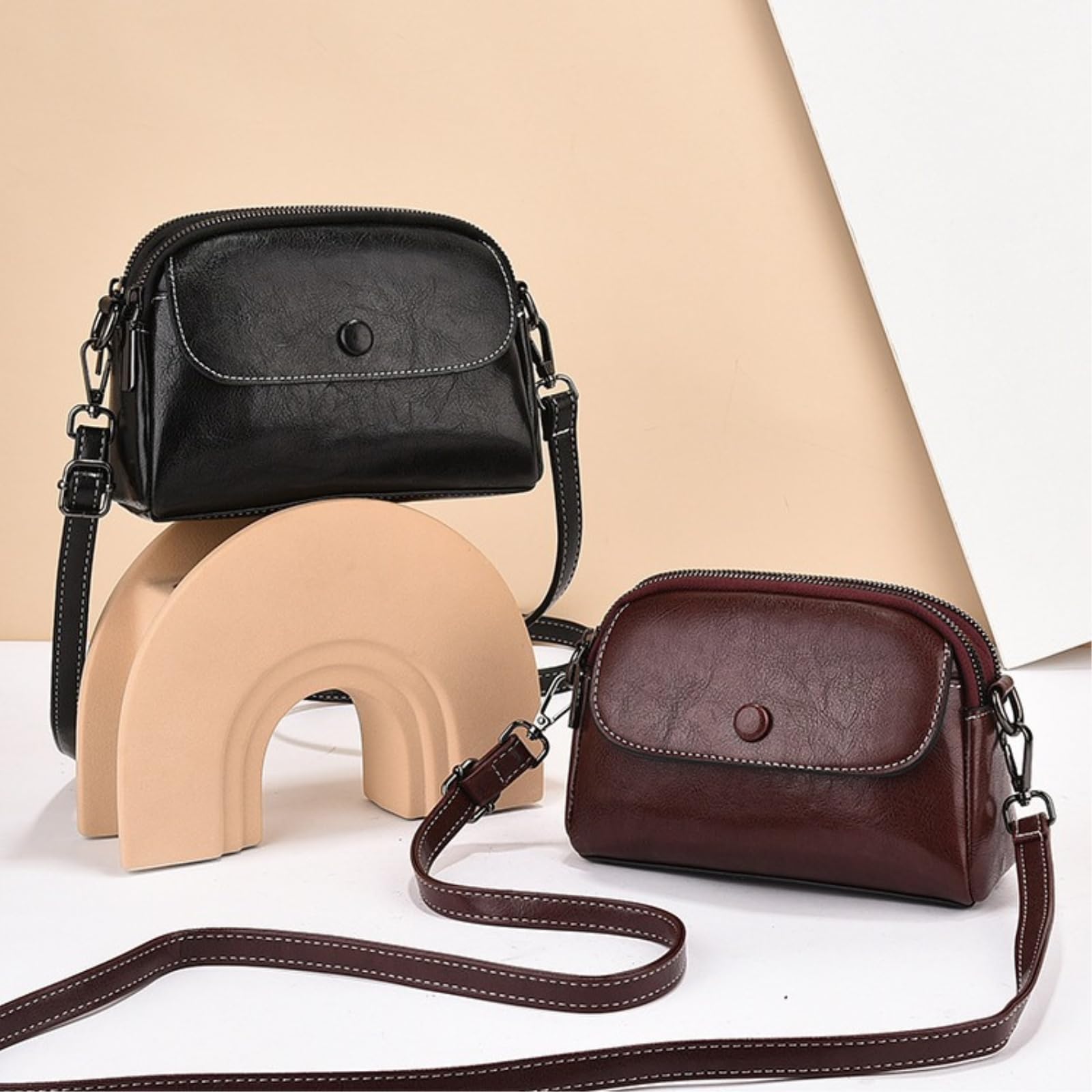Damentaschen Mutter Handtasche, Handy Schultertasche, Crossbody Tasche, Mini-größe, Grenzüberschreitende Tasche-Black