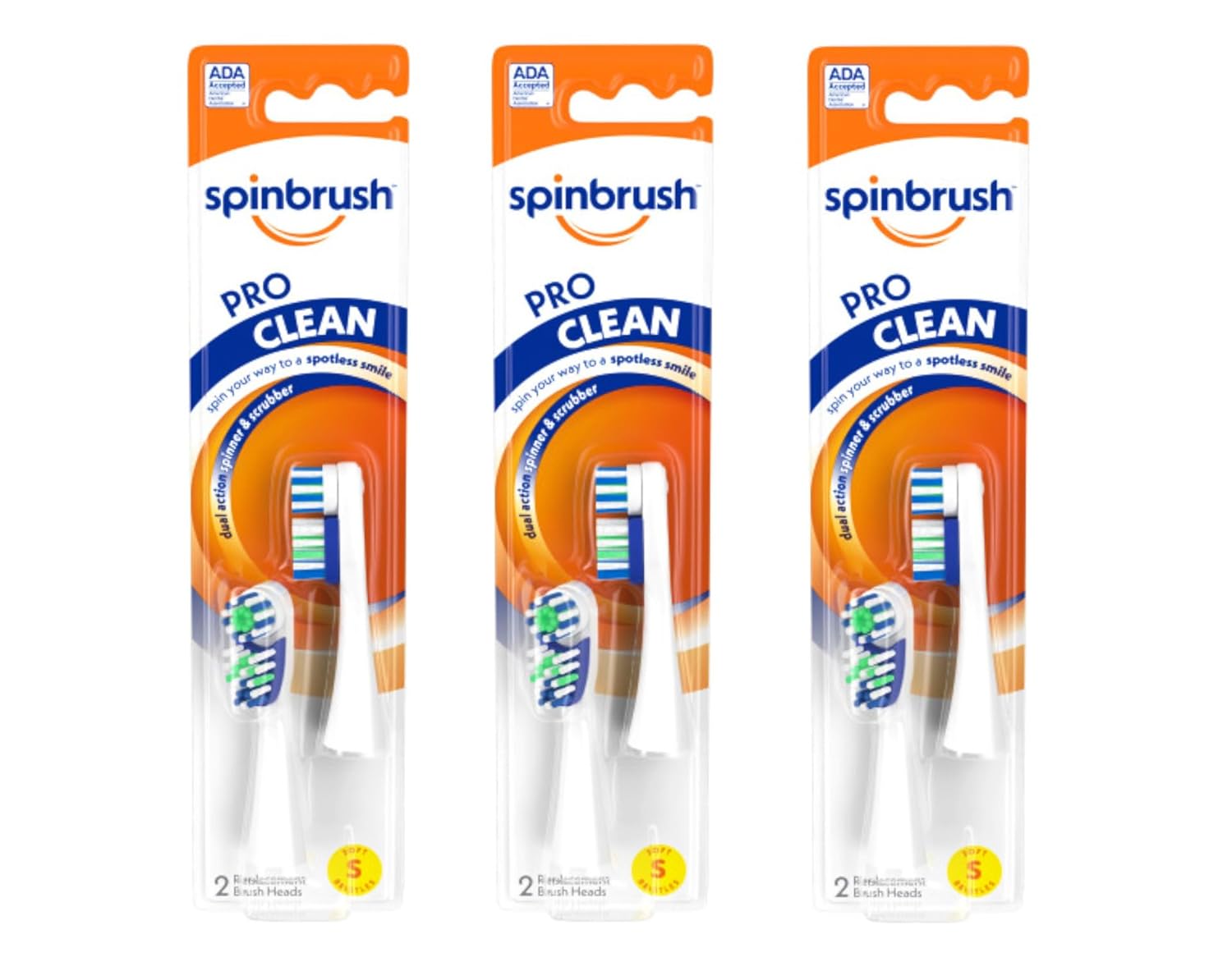 Arm & Hammer Spinbrush Pro Clean Replacement Brush Heads
