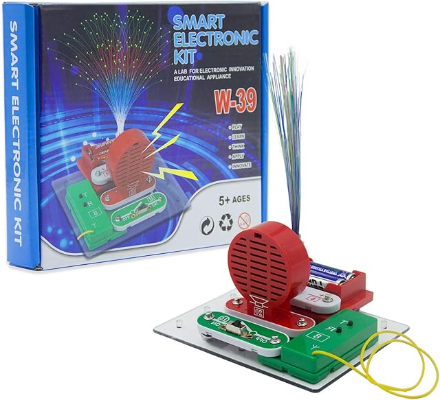 Nother VFENG W39 Beginner Circuit Kits for Kids,Circuit Experiment Science Kits, Electronics Explorations Kits , Educational STEM Kit for Kids Ages 5-9 boys and girls