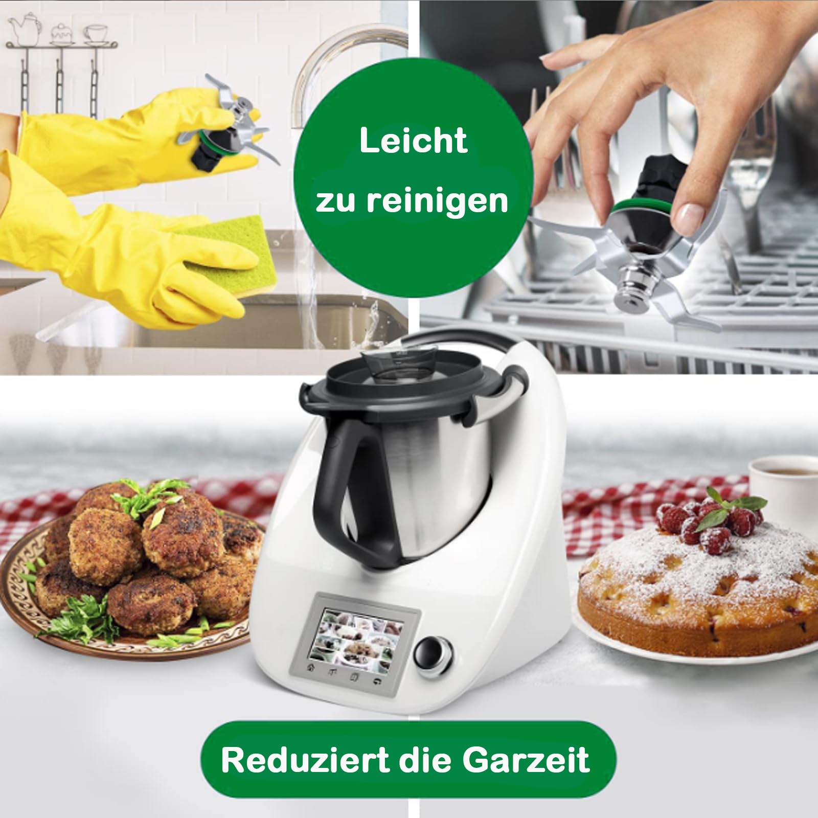 KMERCE Vlindergarde voor Thermomix TM5 TM6 TM31 Vorwerk Keukenmachine Reserveonderdelen Accessoires Handmixer voor Vorwerk Thermomix