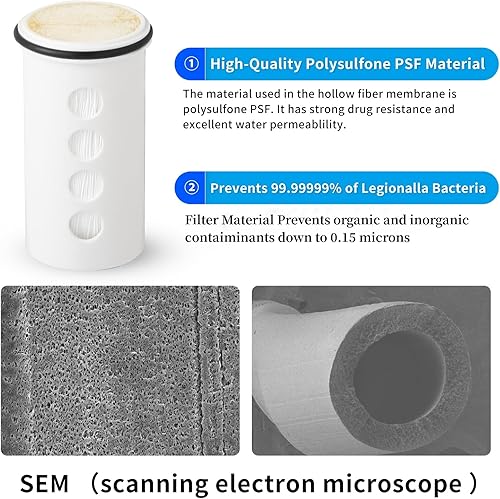 Miniatura 4 de Filtro de repuesto para grifo SS-1 Plus, probado y certificado en laboratorio, reducción de registro 7, reemplazo para filtros de grifo SS-885