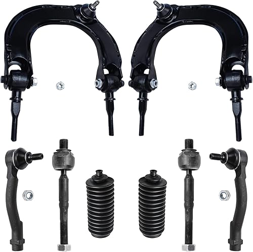 Miniatura 1543 de Detroit Axle - Kit de brazos de control de extremo delantero RWD para Dodge Ram 03-06 2500 3500, 2 brazos de control superior con rótula 2 varillas