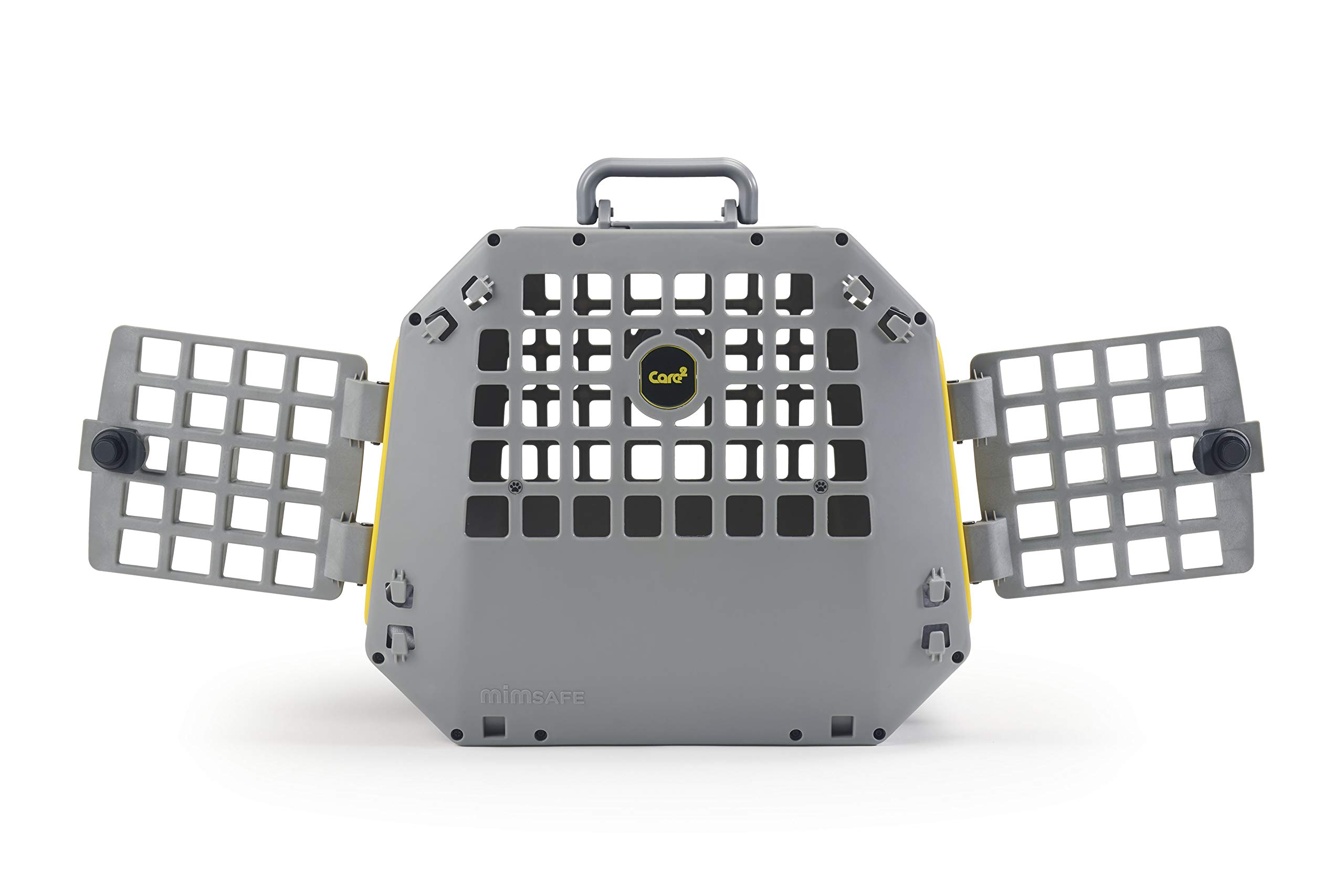 Hunde Transportbox Auto Care2 Kleinmetall Größe M, grau