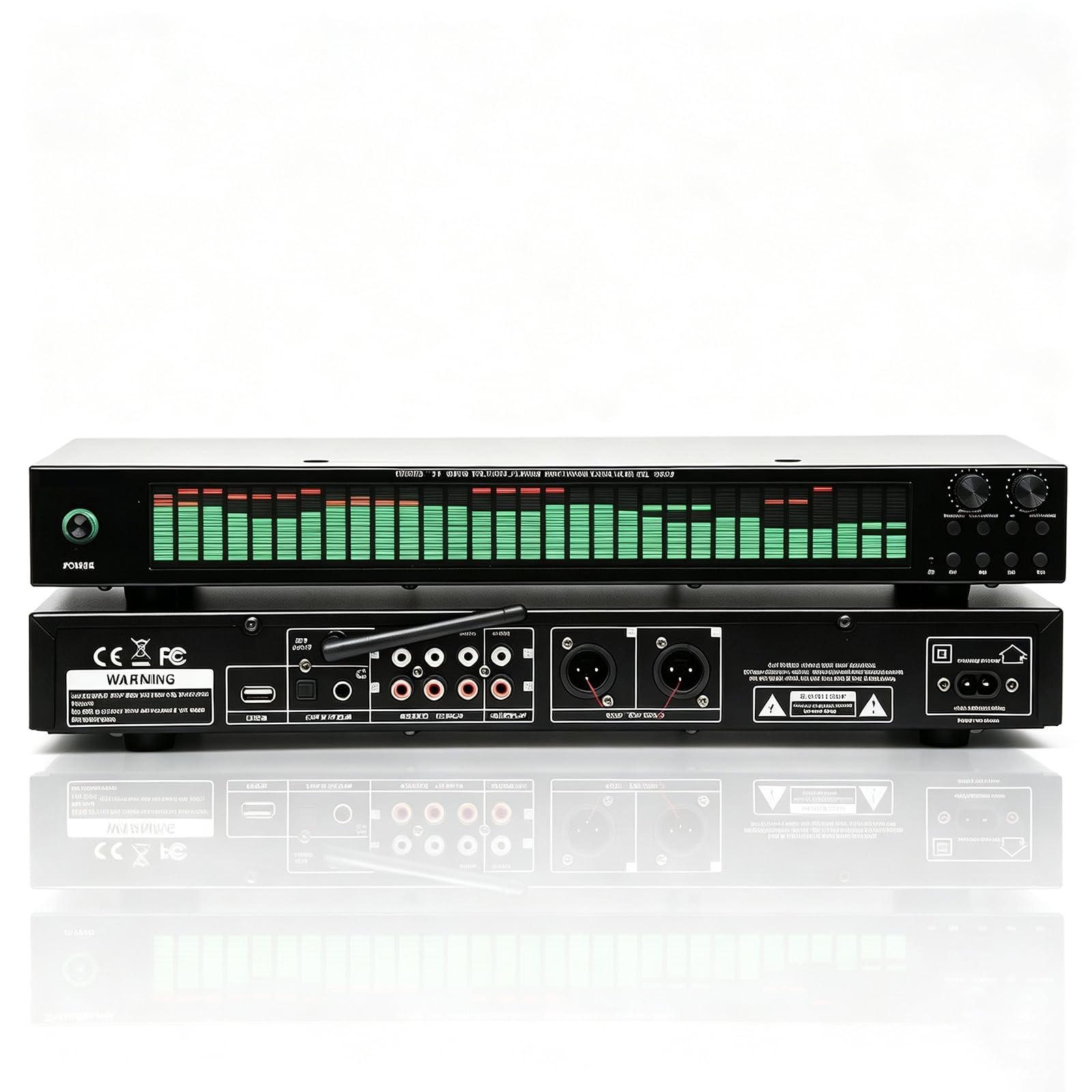 Ecualizador De Audio Estéreo, Ecualizador De Audio Doméstico, 5 Efectos De Ecualización Predefinidos, con Mando A Distancia Y Cable De Audio, Decodificación De Audio Green