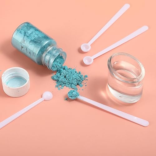 Miniatura 6 de Juego de mini cucharas medidoras, 72 unidades, cucharas de especias y polvo de 0.0 fl oz para cosméticos, medicamentos y especias