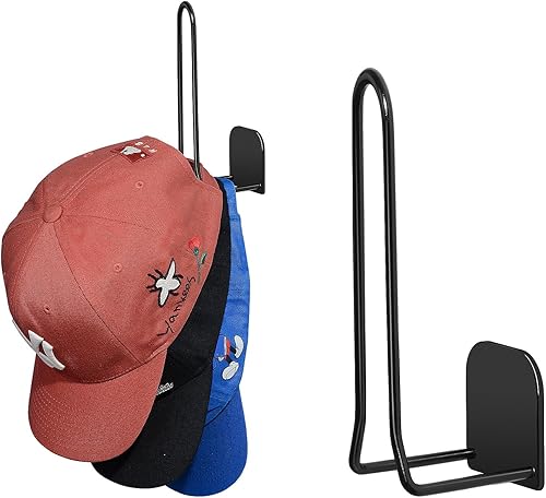 Ganchos para gorras de béisbol, organizador de sombreros para gorras de béisbol, almacenamiento de sombreros de acero inoxidable para gorras de