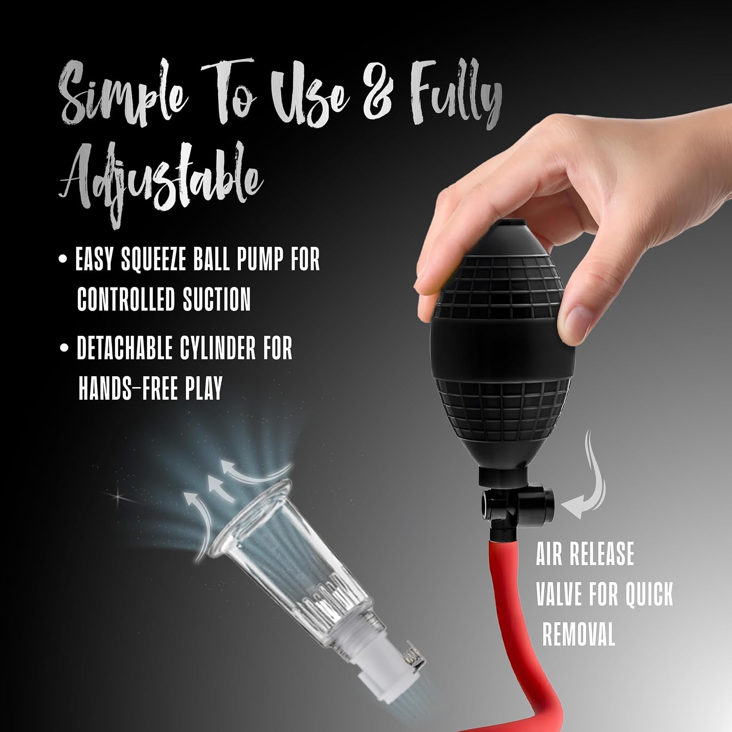 Blush Temptasia Beginners Clit Pump - Strong Gentle Suction for Heightened Sensitivity & Arousal - Compatible w/Nterchange System Easy Upgrades - Clitoral Stimulating Adult Sex Toy for Women Couples