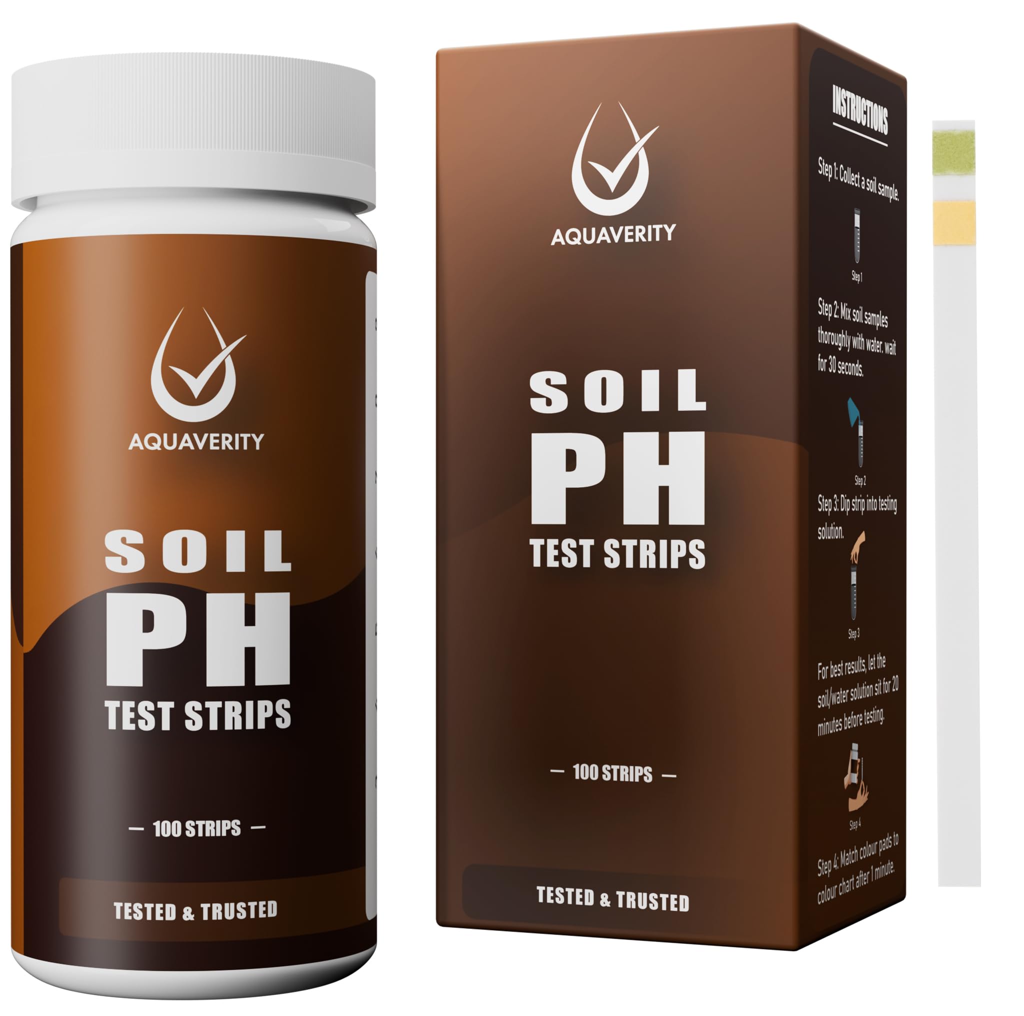 Premium soil test kit, 100 pH test strips (3-9) for quick and accurate soil analysis in the garden, lawn and plants, easy use for healthy growth-image-5