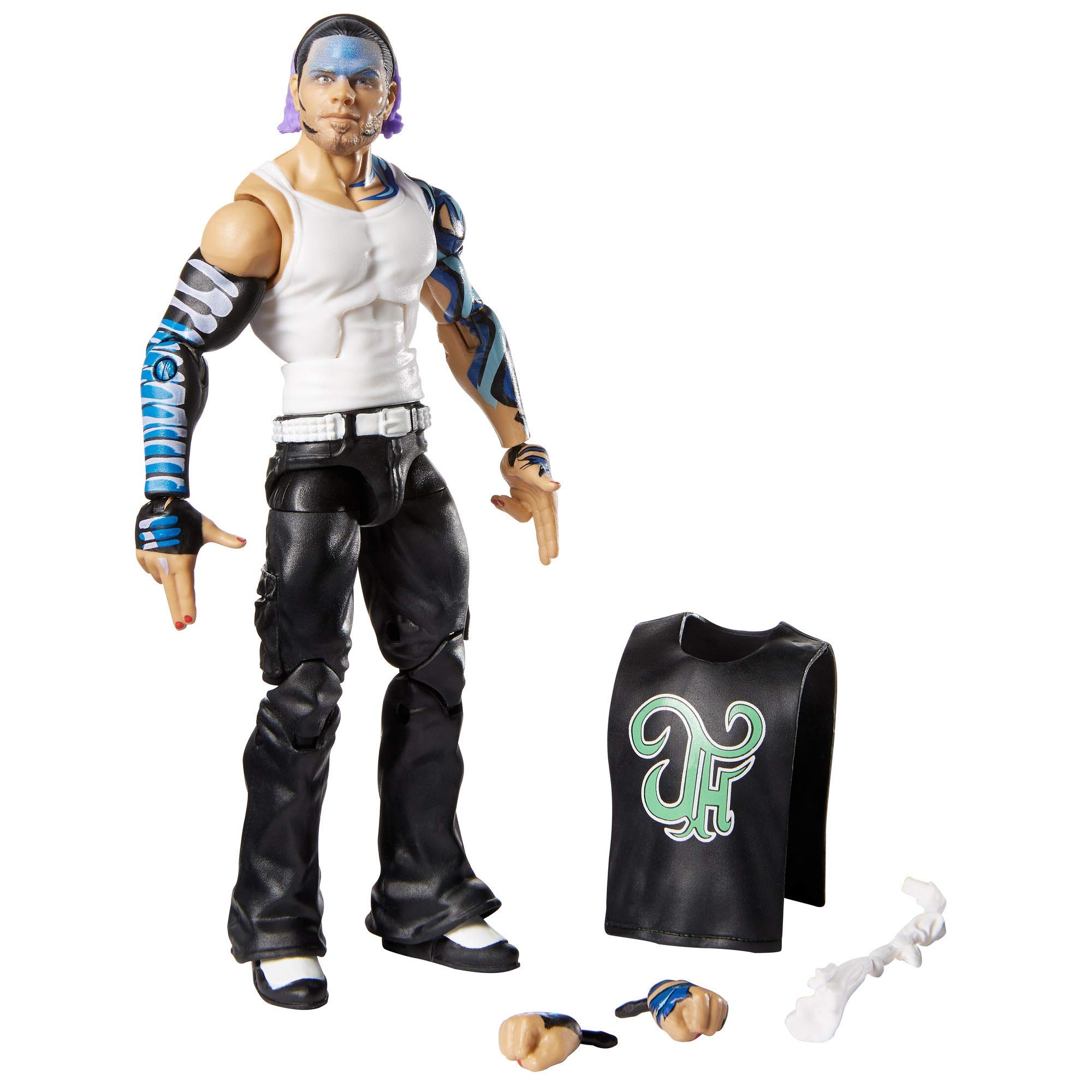Amazon.com: WWE Jeff Hardy Elite Series #75 Deluxe Action Figure with  Realistic Facial Detailing, Iconic Ring Gear \u0026 Accessories : Toys \u0026 Games
