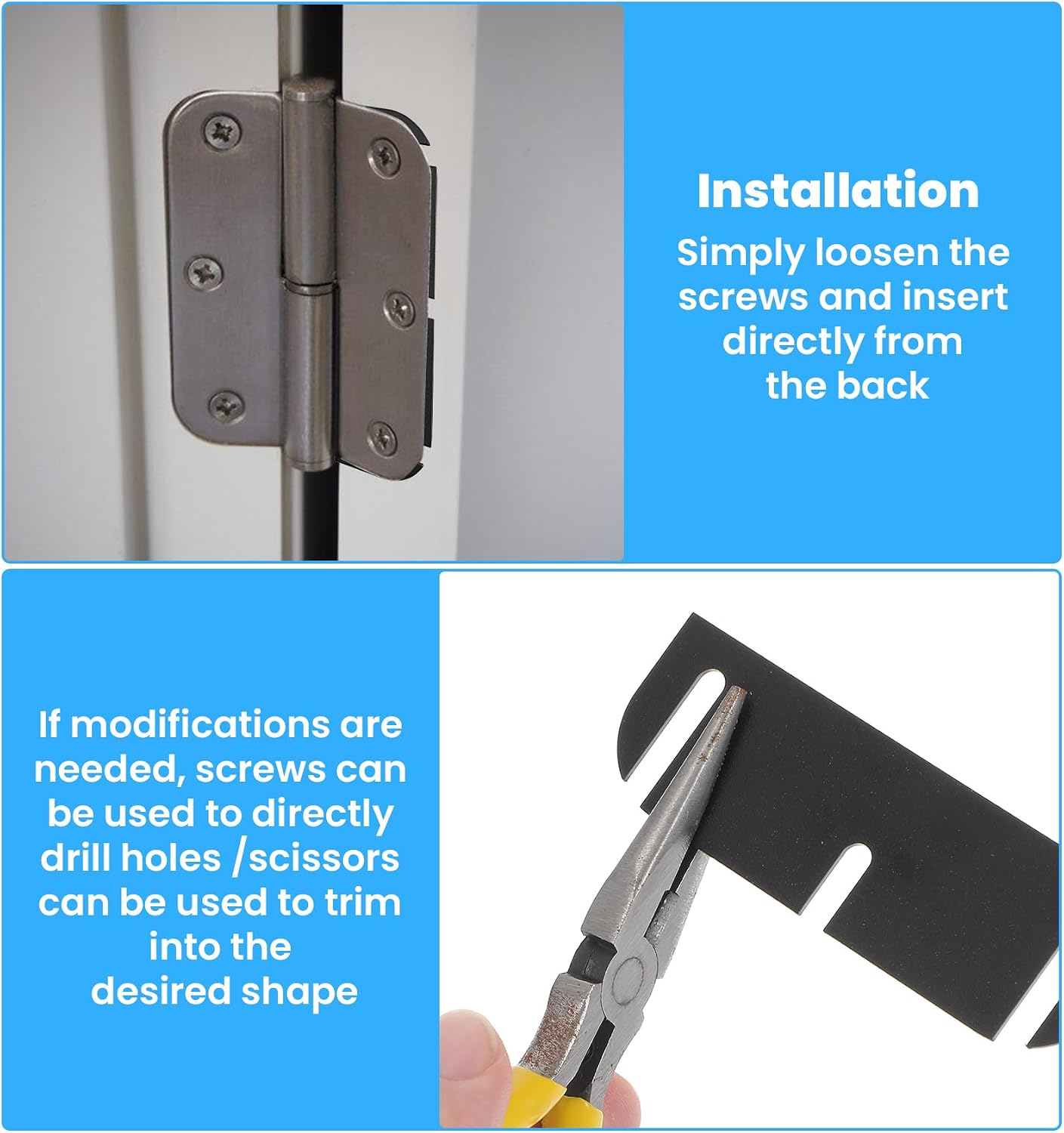 14 Pcs Hinge Shims, Door Hinge Shims Wear-Resistant Anti-Wobble