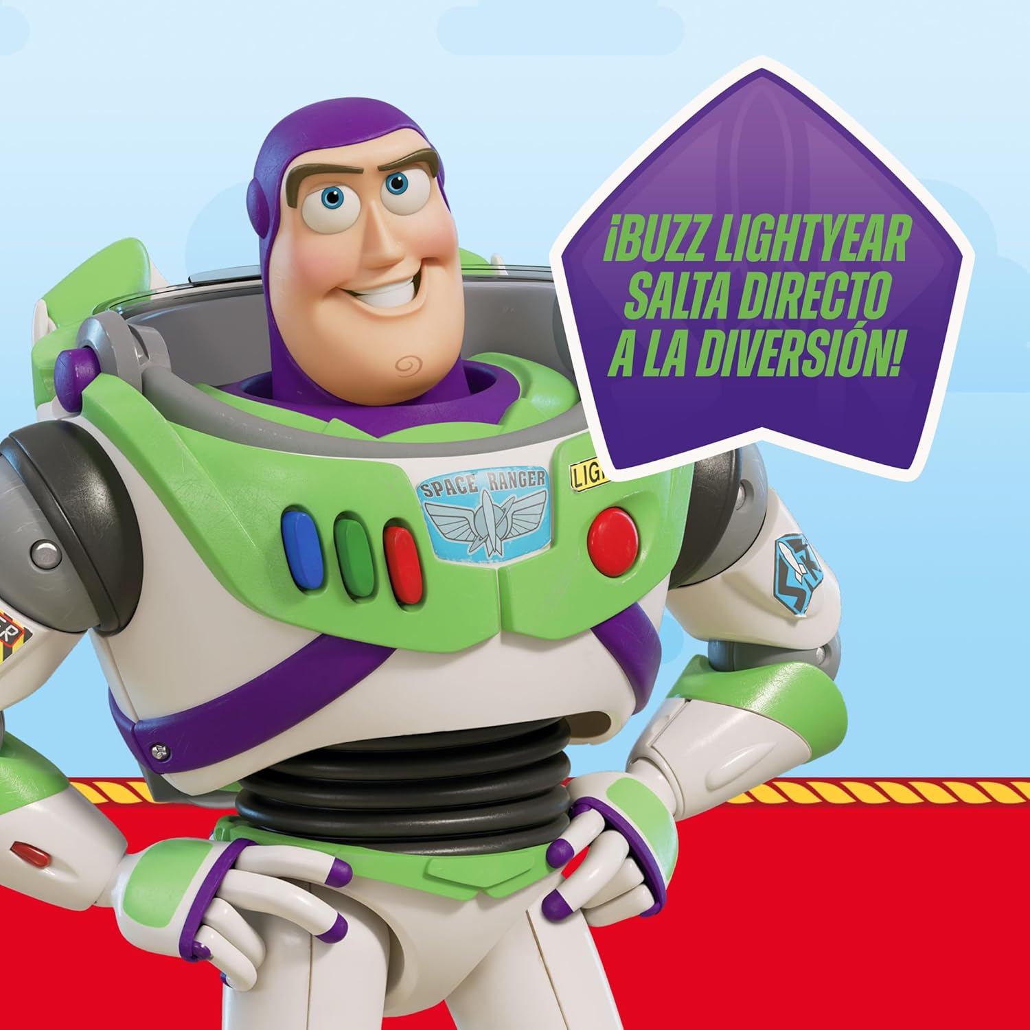 Bizak Salta Buzz Lightyear Action Game with Official Toy Story Figure, Chopsticks with Characters, from 4 Years (30693938)