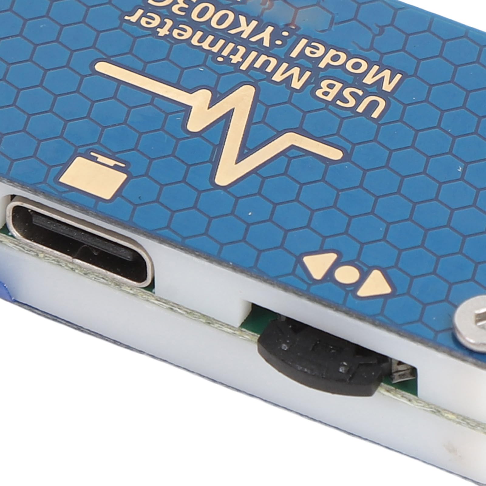 Demeras Probador de Voltaje Tipo C Multímetro Portátil USB C Compacto para Detección de Cables de Datos Aleación de Aluminio 1 Unidad