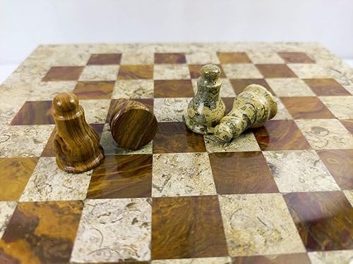 Miniatura 8 de Juegos de ajedrez de torneo de mármol para adultos, juego de mesa de ajedrez hecho a mano, ónix blanco y verde, juego de mesa sin backgammon, juego