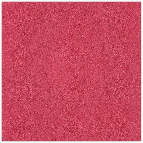 Boardwalk BWK4020RED 20 in. Diameter Buffing Floor Pads - Red (5/Carton)