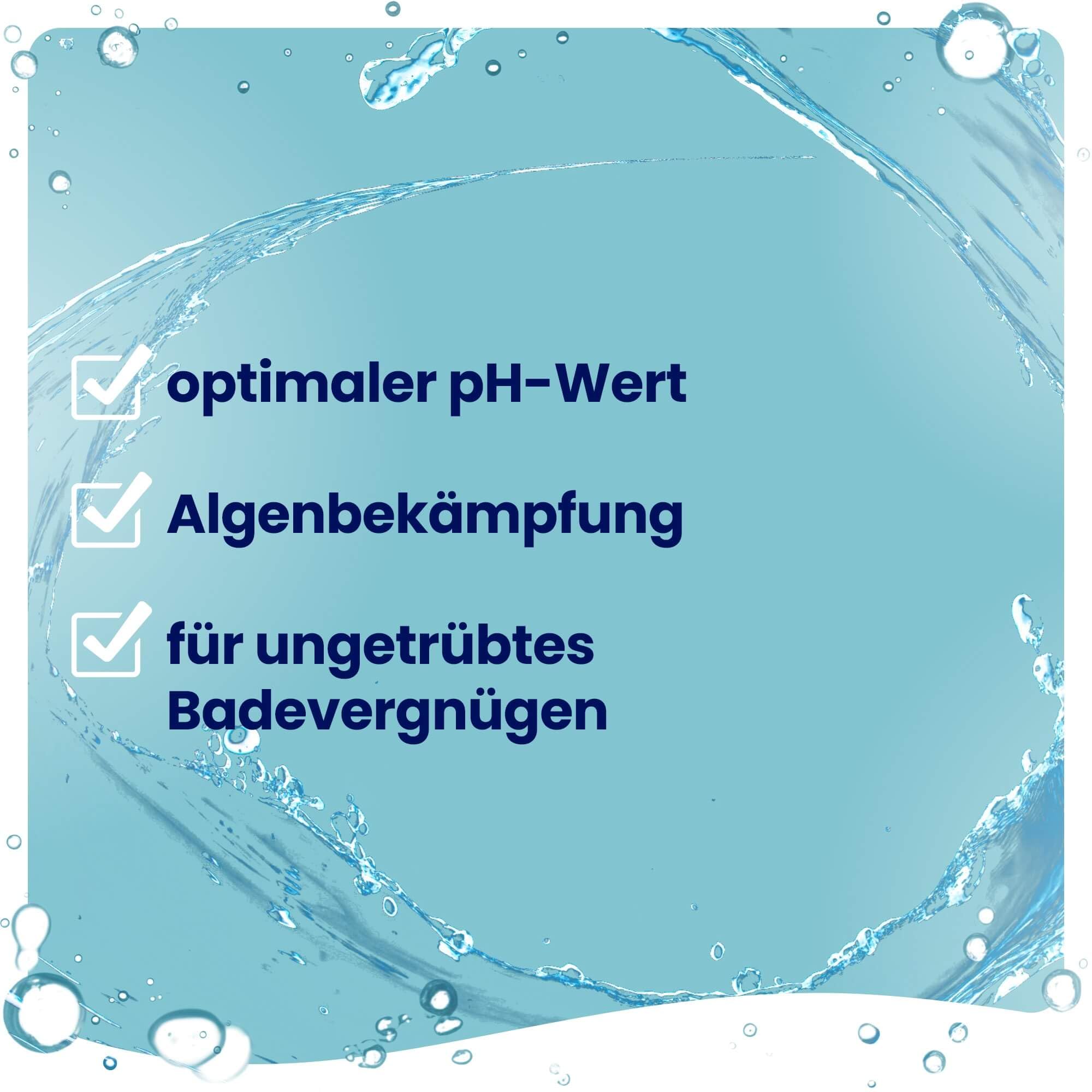 Meinpool24.de Wasserpflege Set Chlor Starterset I 1,0 kg Chlorgranulat schnelllöslich|1,0 kg Chlormultitabs 20 g|1,5kg pH-Minus Granulat|1 Dosierschwimmer|1 Wassertestkit pH/Cl|Wasserpflegeanleitung