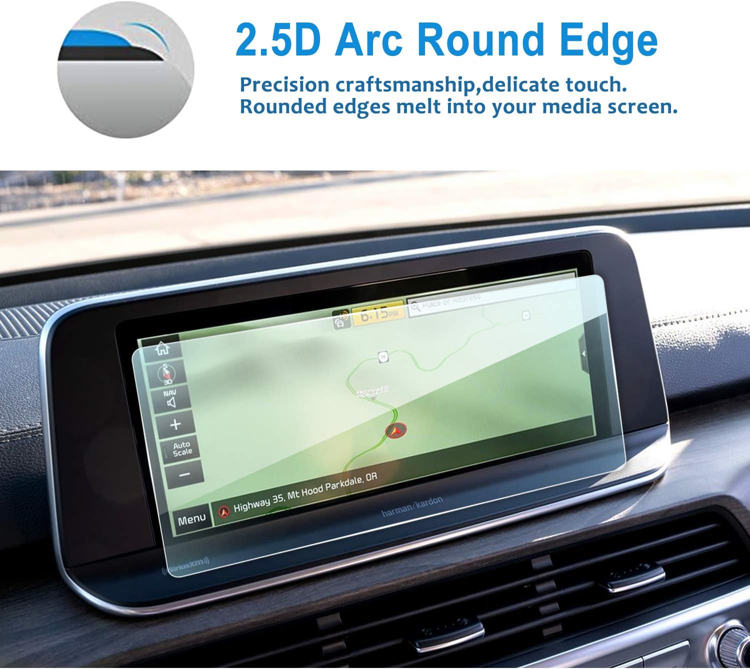 lfotpp car navigation screen protector for 2020 2021 2022 k ia telluride sxp 10 25 inchtempered glass 9h hardness car infotainment stereo display cen