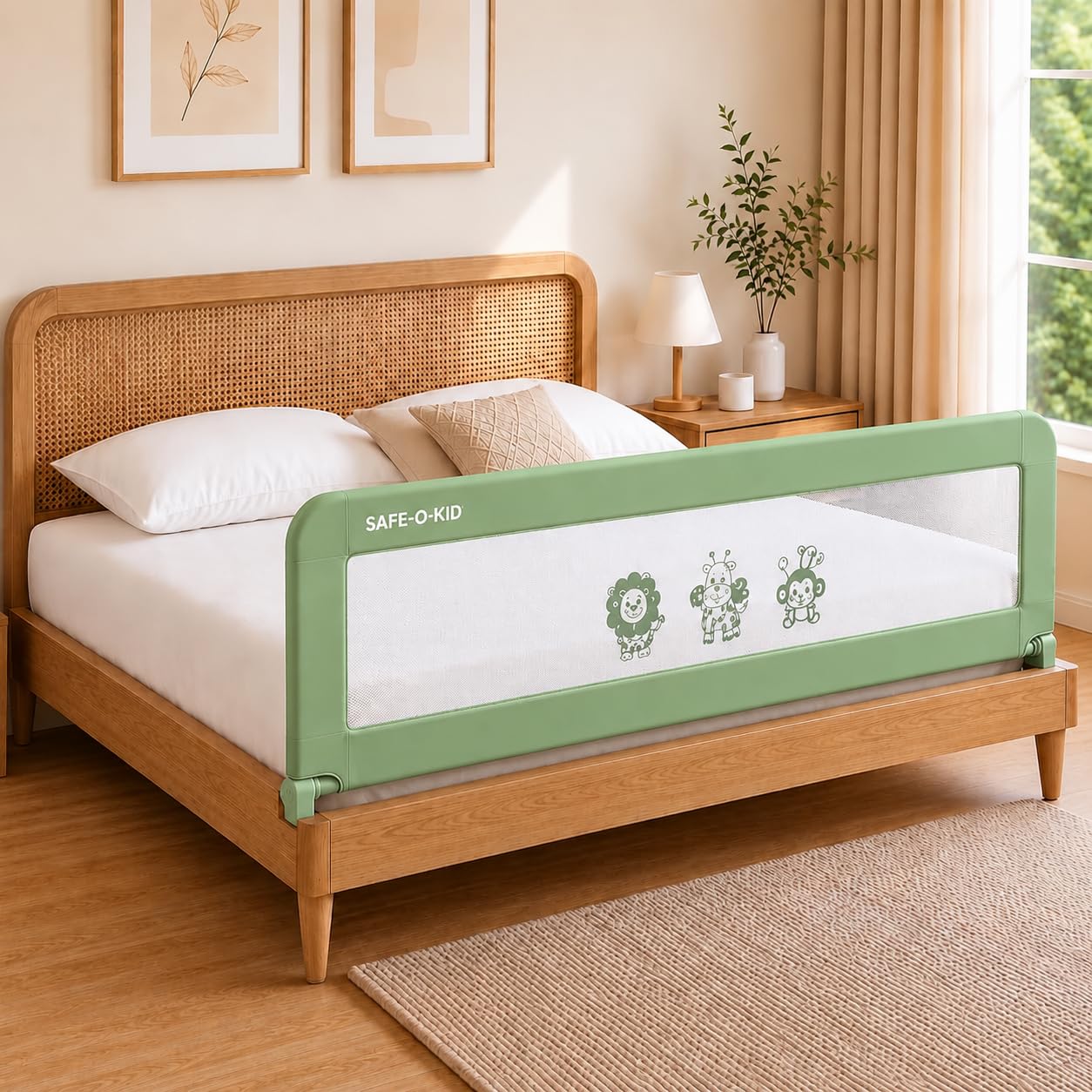 Safe-O-Kid Bed Rail Guard - Baby Safety -11