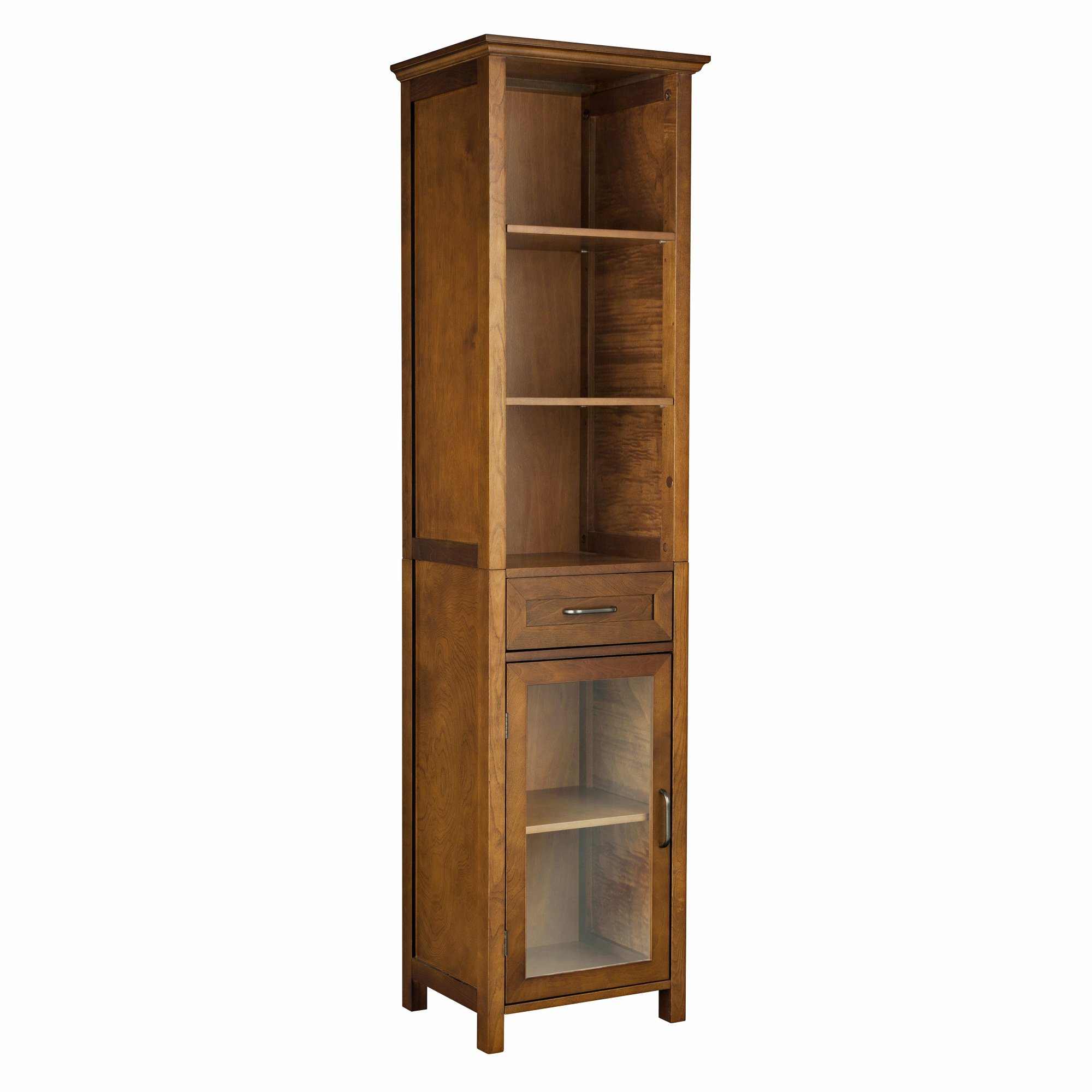 Elegant Home Fashion Anna Linen Cabinet with Drawer and 3-Shelf