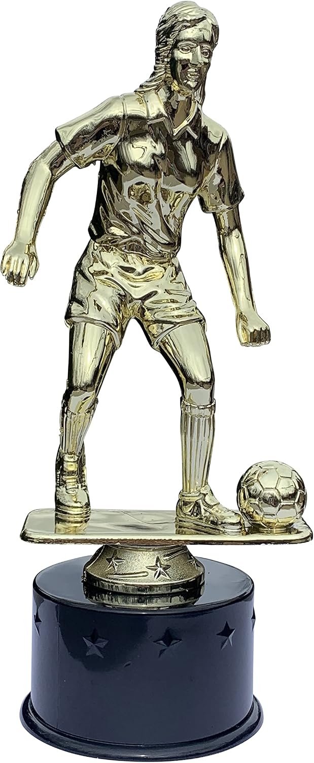Express Medals Large 7.75 Inch Girls Soccer Trophy Award Kits (Pack of 10)