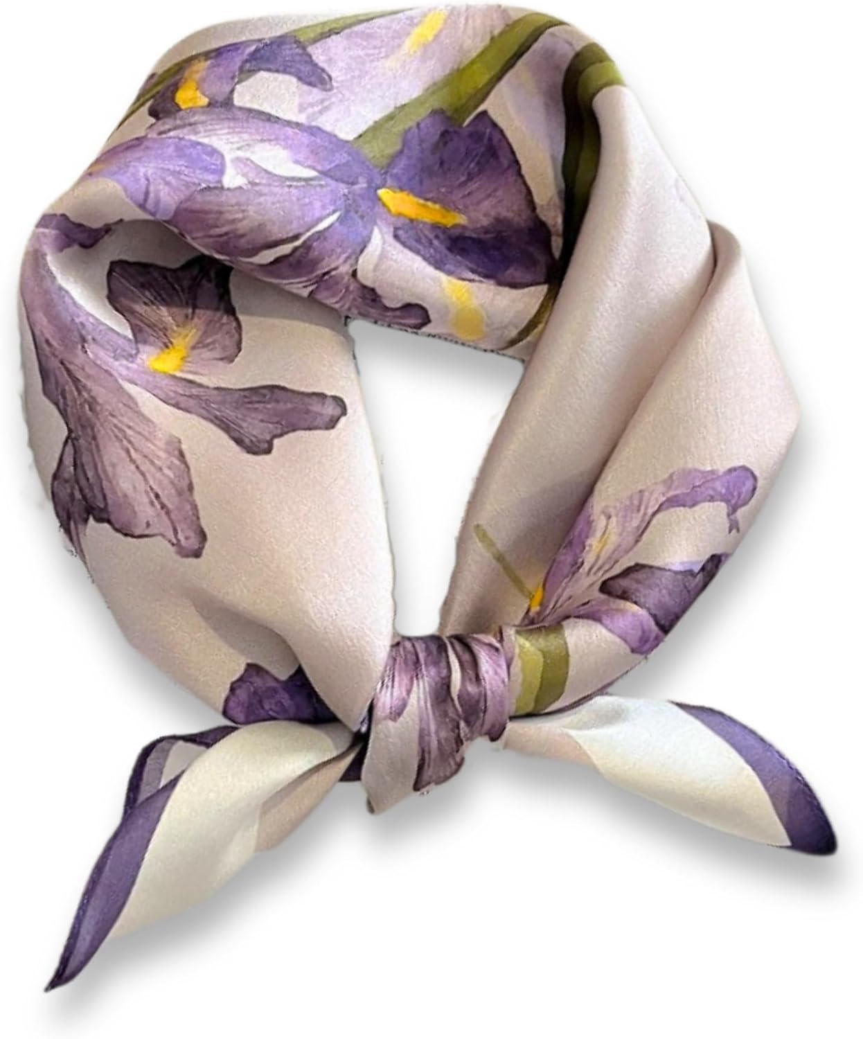 PoeticEHome 100% Pure Mulberry Silk Square Scarf 27"x27" Women Neckerchief Headscarf Gift Packed