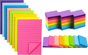 4x6 Lined Sticky Notes and 1.5x2 Sticky Notes
