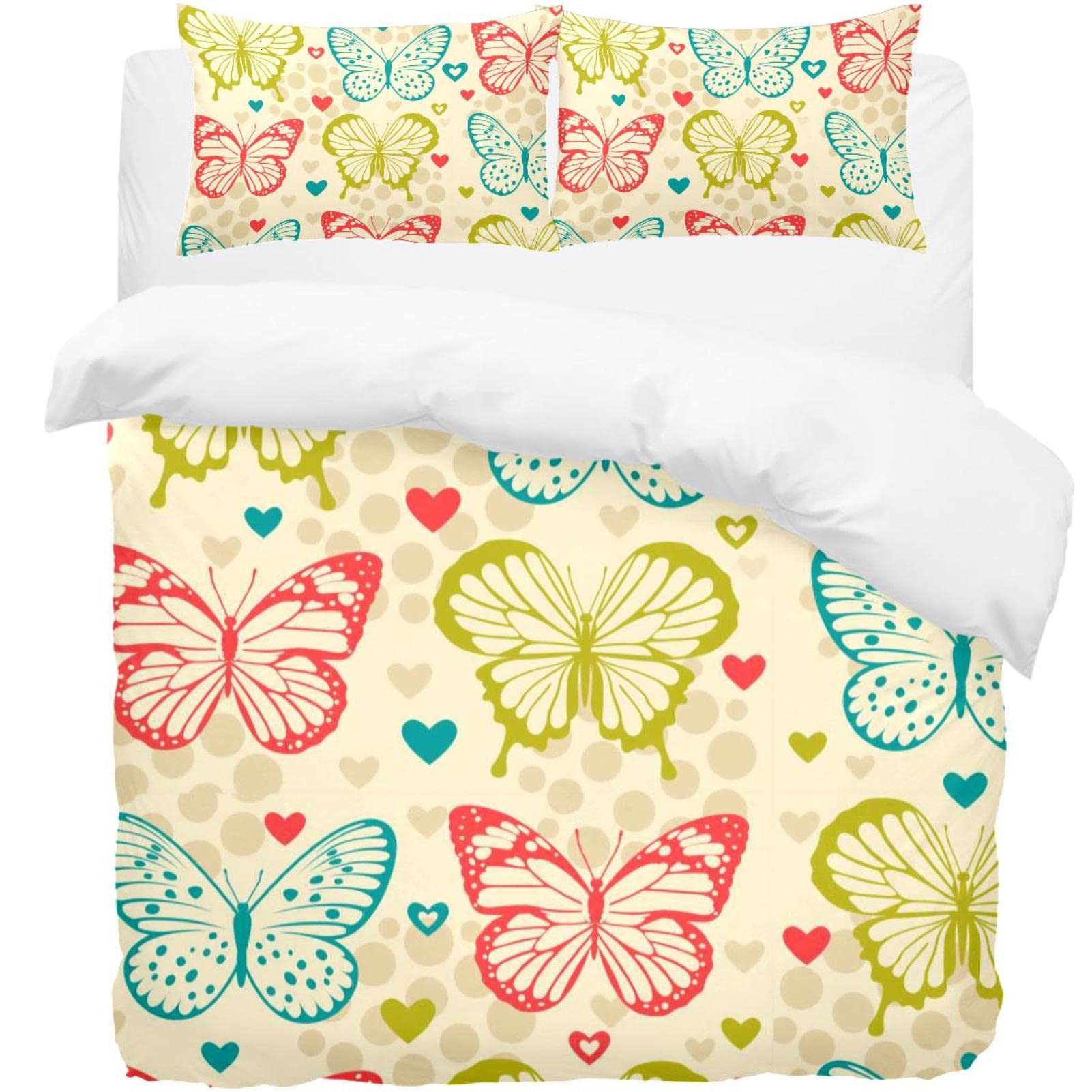 Housse de couette papillon pour grand lit : créez un cocon de douceur nature